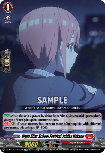 Night After School Festival, Ichika Nakano - DZ-BT02/EX12EN
