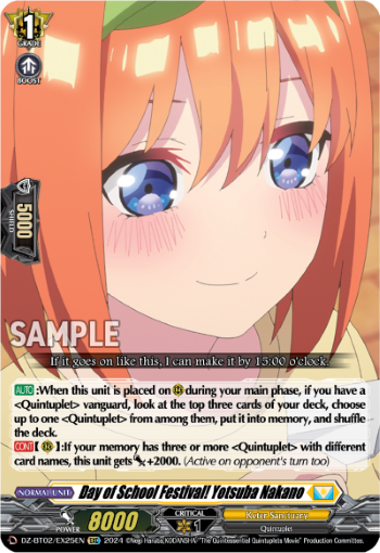Day of School Festival! Yotsuba Nakano - DZ-BT02/EX25EN