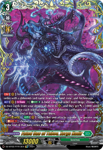 Fated One of Taboo, Zorga Nadir (FFR) - DZ-BT02/FFR13EN