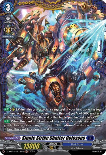 Single Strike Shatter Colossus (FR) - DZ-BT02/FR13EN
