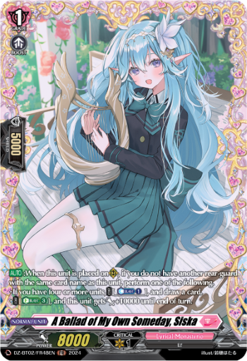 A Ballad of My Own Someday, Siska (FR) - DZ-BT02/FR48EN