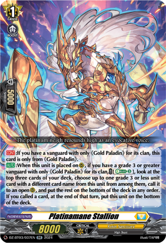Platinamane Stallion - DZ-BT03/037EN