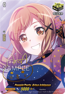 Poppin'Party, Arisa Ichigaya (Signature) - DZ-BT03/EX05EN-S