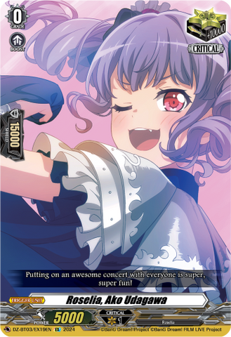 Roselia, Ako Udagawa - DZ-BT03/EX19EN