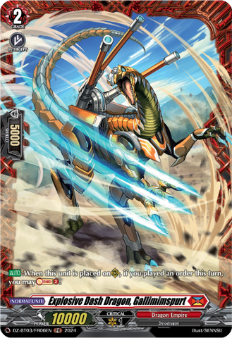Explosive Dash Dragon, Gallimimspurt (FR) - DZ-BT03/FR06EN
