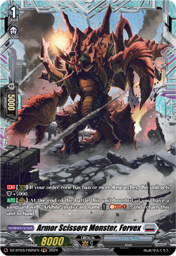 Armor Scissors Monster, Forvex (FR) - DZ-BT03/FR25EN