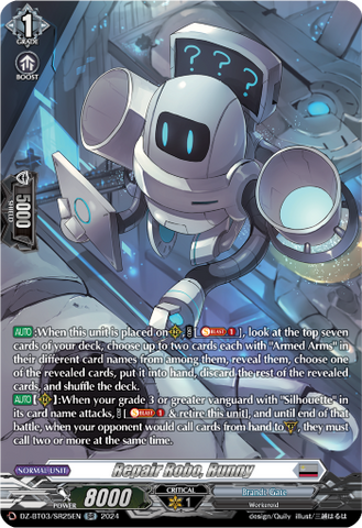 Repair Robo, Runny (SR) - DZ-BT03/SR25EN