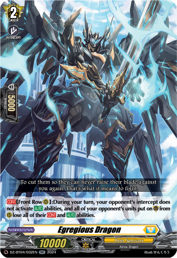 Egregious Dragon - DZ-BT04/032EN