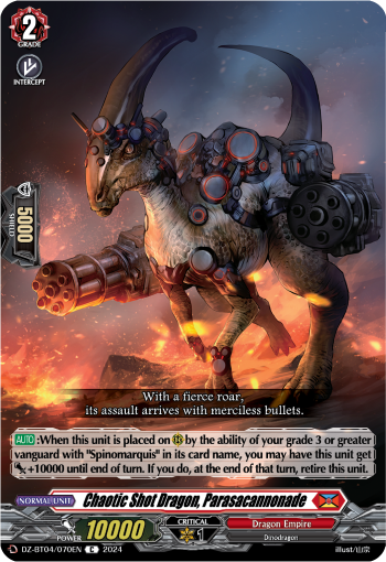 Chaotic Shot Dragon, Parasacannonade - DZ-BT04/070EN