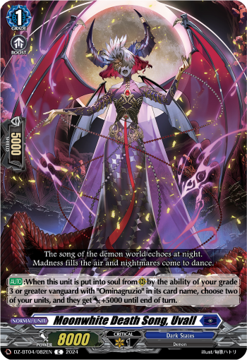 Moonwhite Death Song, Uvall - DZ-BT04/082EN