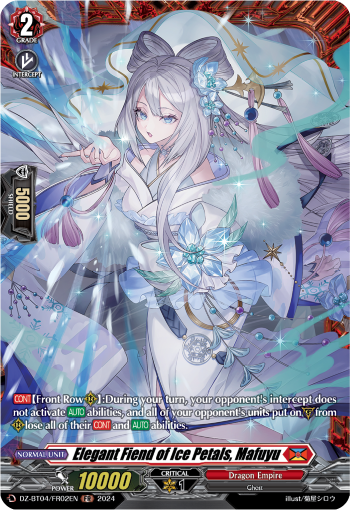 Elegant Fiend of Ice Petals, Mafuyu (FR) - DZ-BT04/FR02EN