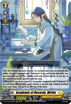 Academic of Records, Writin - DZ-BT05/032EN
