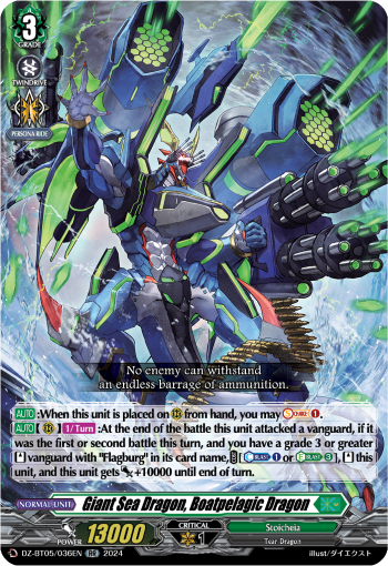 Giant Sea Dragon, Boatpelagic Dragon - DZ-BT05/036EN