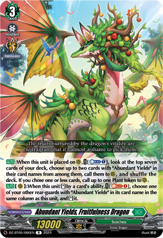 Abundant Yields, Fruitfulness Dragon - DZ-BT05/060EN