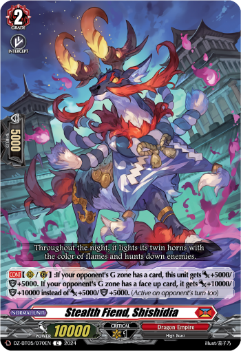 Stealth Fiend, Shishidia - DZ-BT05/070EN