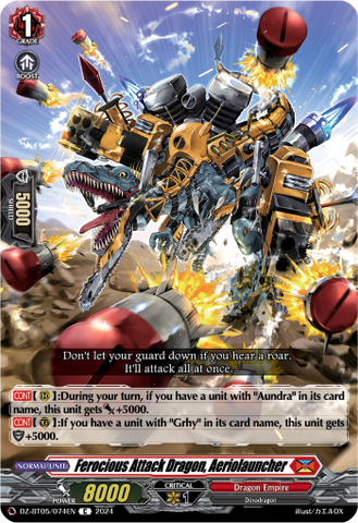 Ferocious Attack Dragon, Aeriolauncher - DZ-BT05/074EN