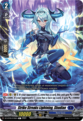 Strike Streaks Lightning, Shadian - DZ-BT05/078EN