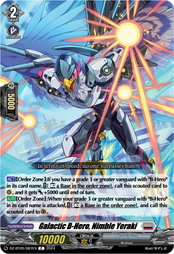 Galactic B-Hero, Nimble Yeraki - DZ-BT05/087EN