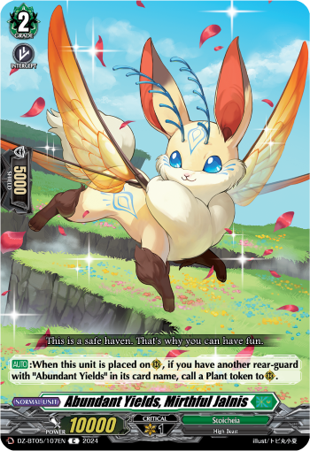 Abundant Yields, Mirthful Jalnis - DZ-BT05/107EN
