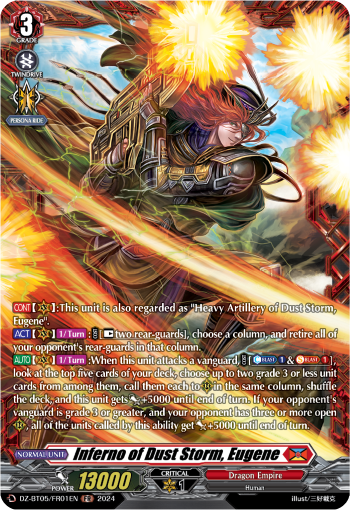 Inferno of Dust Storm, Eugene (FR) - DZ-BT05/FR01EN