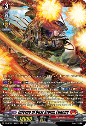 Inferno of Dust Storm, Eugene (FR) - DZ-BT05/FR01EN