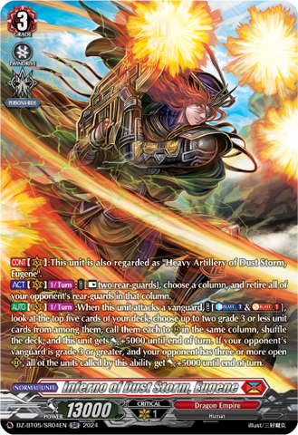Inferno of Dust Storm, Eugene (SR) - DZ-BT05/SR04EN