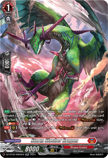 Storm Slasher Dragon (SR) - DZ-BT05/SR06EN