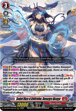 Sealed Blaze of Arbitration, Bavsargra Aksayya - DZ-BT07/001EN
