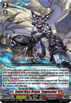 Sealed Blaze Dragon, Yyugmashad - DZ-BT07/003EN