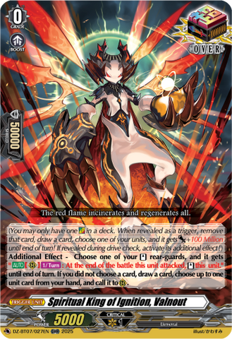 Spiritual King of Ignition, Valnout - DZ-BT07/027EN