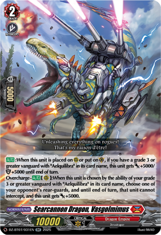 Searcannon Dragon, Vasgolmimus - DZ-BT07/031EN