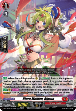 Blaze Maiden, Alprue - DZ-BT07/032EN