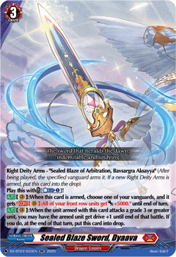 Sealed Blaze Sword, Dyaava - DZ-BT07/033EN