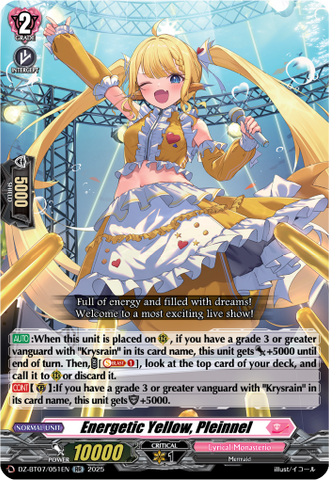 Energetic Yellow, Pleinnel - DZ-BT07/051EN