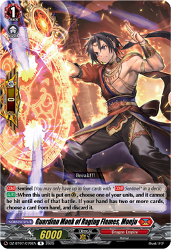 Guardian Monk of Raging Flames, Monju - DZ-BT07/070EN