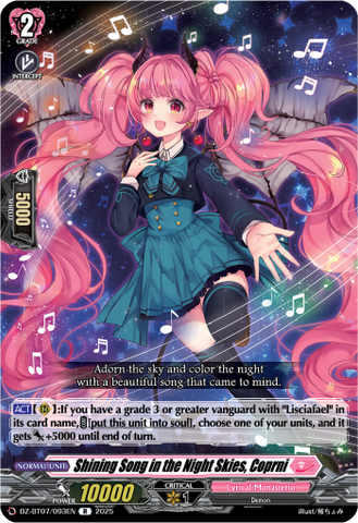 Shining Song in the Night Skies, Coprni - DZ-BT07/093EN