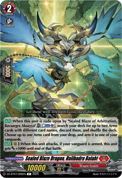 Sealed Blaze Dragon, Halibadra Balaht - DZ-BT07/099EN