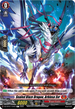 Sealed Blaze Dragon, Arhinsa Svr - DZ-BT07/104EN