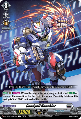 Gaudyell Knuckler - DZ-BT07/115EN
