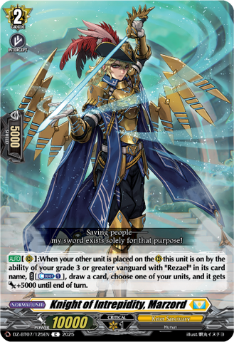 Knight of Intrepidity, Marzord - DZ-BT07/125EN