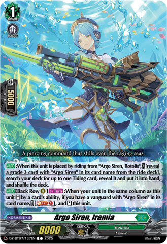 Argo Siren, Iremia - DZ-BT07/137EN