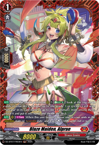Blaze Maiden, Alprue (FR) - DZ-BT07/FR03EN