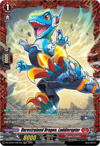 Unrestrained Dragon, Laddieraptor (FR) - DZ-BT07/FR07EN