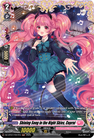 Shining Song in the Night Skies, Coprni (FR) - DZ-BT07/FR47EN