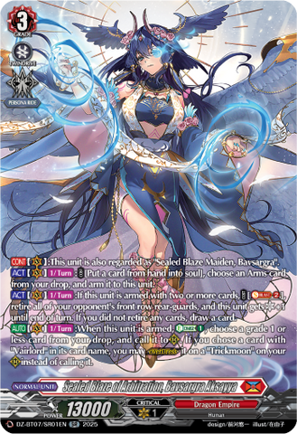 Sealed Blaze of Arbitration, Bavsargra Aksayya (SR) - DZ-BT07/SR01EN