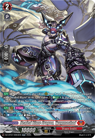 Sealed Blaze Dragon, Yyugmashad (SR) - DZ-BT07/SR03EN