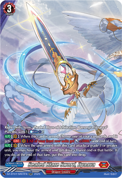 Sealed Blaze Sword, Dyaava (SR) - DZ-BT07/SR07EN