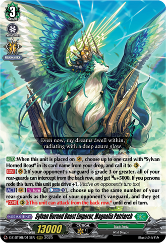 Sylvan Horned Beast Emperor, Magnolia Patriach - DZ-BT08/013EN