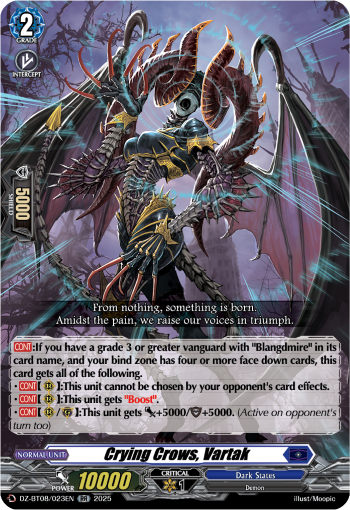 Crying Crows ,Vartak - DZ-BT08/023EN