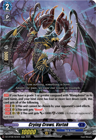 Crying Crows ,Vartak - DZ-BT08/023EN